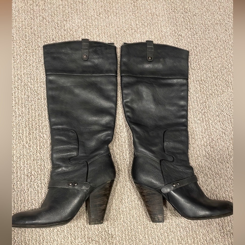 Sam Edelman “Naharra” Leather Boots grey size 9